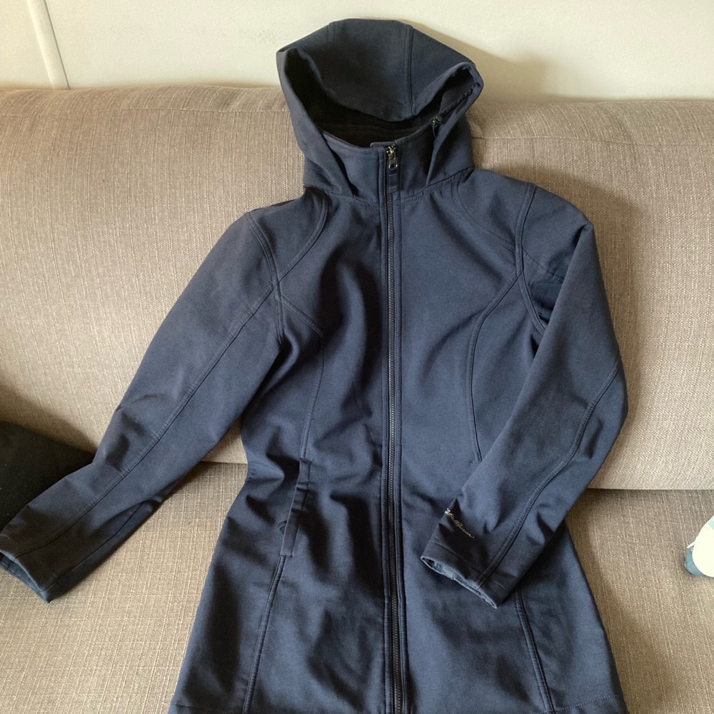 Navy Blue Eddie Bauer Rain/Fall Jacket